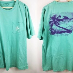 Guy Harvey Swordfish Island Graphic Spell Out Tee